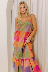 Sedona Sunsets Color Block Midi Dress