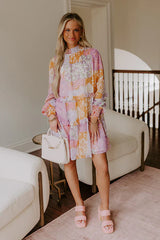 Whispering Wildflowers Tiered Mini Dress