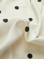 Polka Dot Belted Blazer Dress