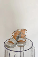 Luna Rhinestone Platform Heels