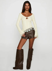 Hyacinthe Long Sleeve Top Cream
