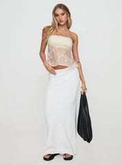 Quinnie Strapless Top Cream