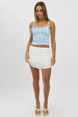 Blue Mesh Singlet Top