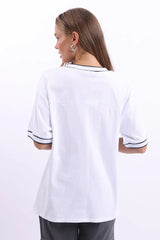 White Graphic Tee Short Sleeve