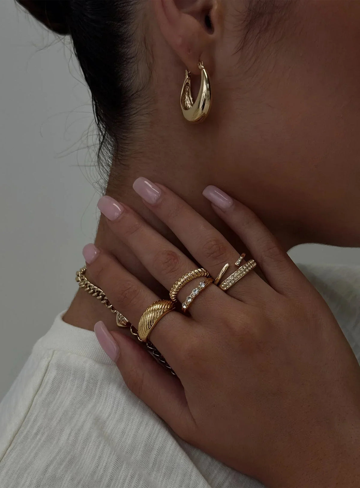 Satine Ring Pack Gold
