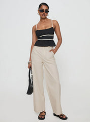 Daxon Top Black / Cream