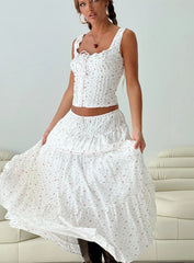 Traycie Corset Top White
