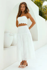 Enjoy Daylight Crop Top White