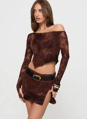 Jalis One Shoulder Set Paisley
